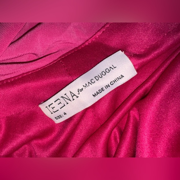 NWOT Mac Duggal Draped Back slit Jersey Gown size 4 - Picture 7 of 8